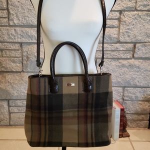 Preston & York Wool Tartan Tote